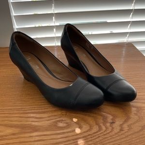 Clarks Soft Cushion Wedge Pump